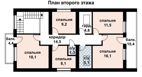 Дом на двух хозяев план второго этажа