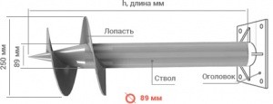 винтовые сваи диаметром 89 мм Калининград